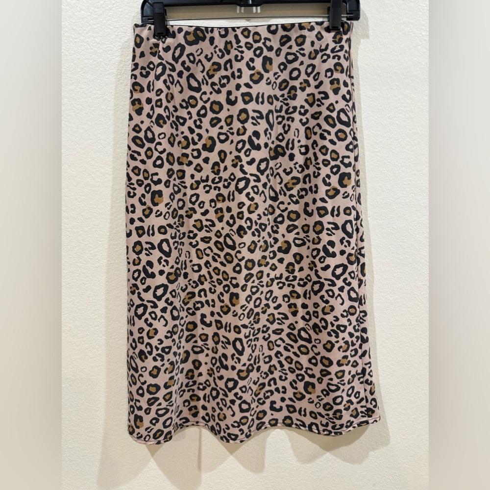 Sanctuary Leopard Elastic Waist Skirt